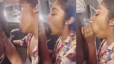 Indian girl enjoys the sucking of biggest cock she ever had