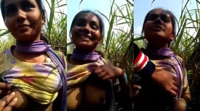 Hot village randi boobs presing in the farm