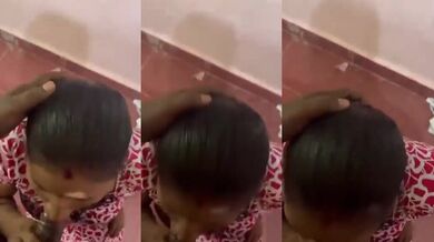 Salem tamil housewife sucking lover’s cock
