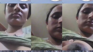 Rajasthani muslim Bhabhi showing nipples in video call