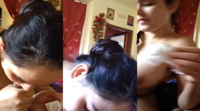 Punjabi girl blowjob video (Kudi chod di kudi chod di)