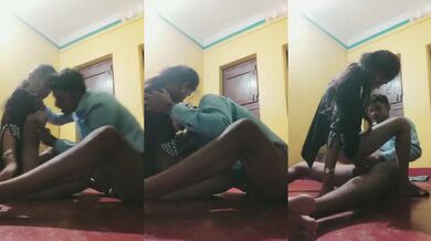 Skinny girl riding cock of her boyfriend