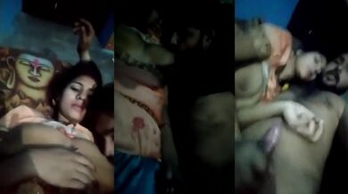 Village big boobs bhabhi and lover’s xxx selfie