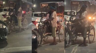 Viral sex video of horny bhabhi giving handjob to rikshawala