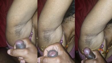 Kannada guy cummed in wife’s hairy armpits
