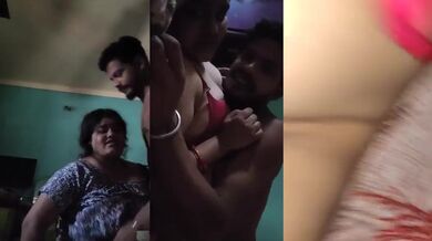 Chubby figure housewife and lover’s oily pussy fucking video