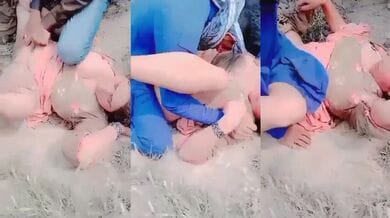 Pashto bhabhi fucked by 2 cocks in outdoor threesome