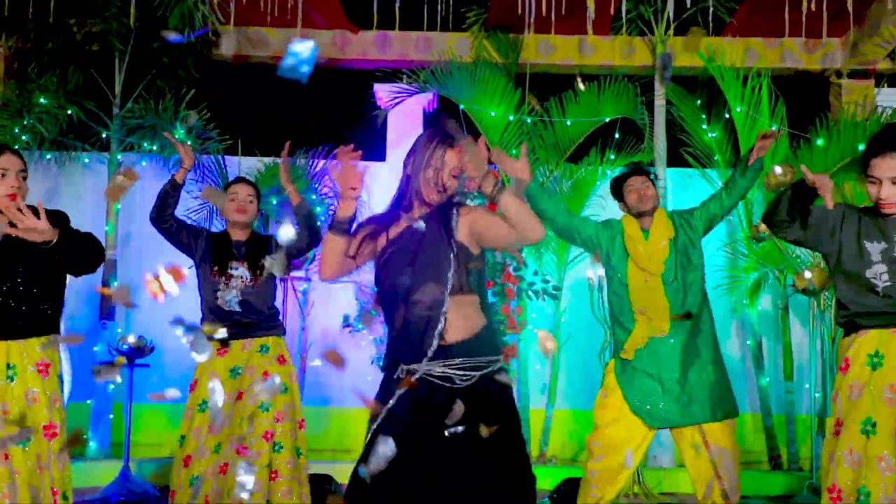 An Unknown hot saree song – Deep Navel caressed 2