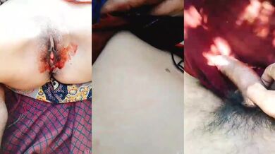 Dehati bhabhi fucking in periods (jungle hot chudai mms)