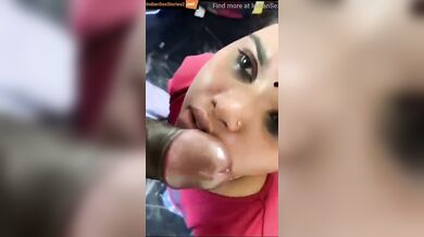 Big black cock sucking by hot malayalam bhabhi