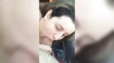 Pakistani pathan wife sucking really thick cock