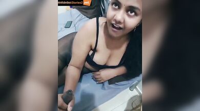 Tamil girl sexy handjob and blowjob with dirty talking