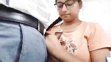 College professor cock sucking by horny student